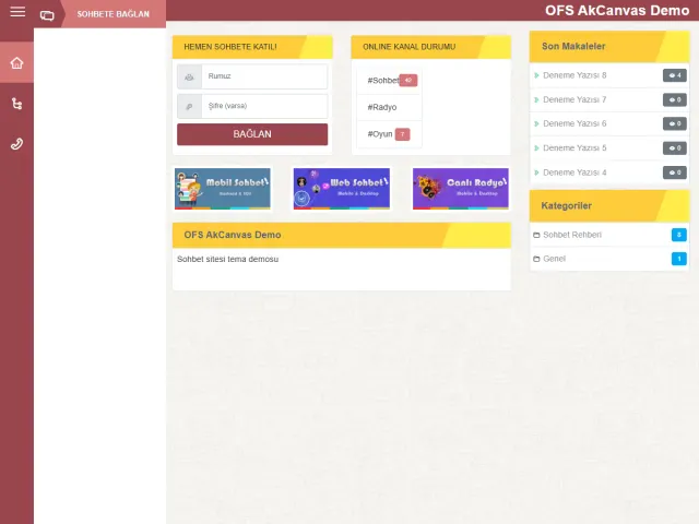 AkCanvas Sohbet Teması