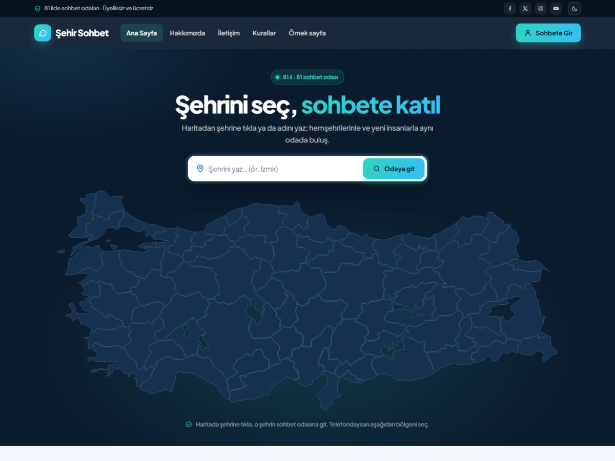 OFS Şehir Sohbet ekran görüntüsü